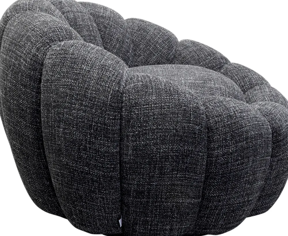 KARE Drehsessel Peppo Bloom Melange Schwarz Best