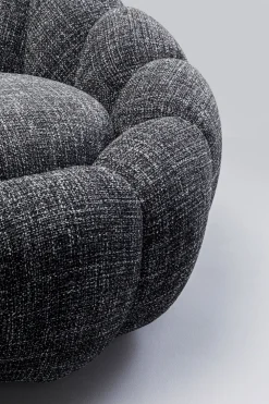 KARE Drehsessel Peppo Bloom Melange Schwarz Best