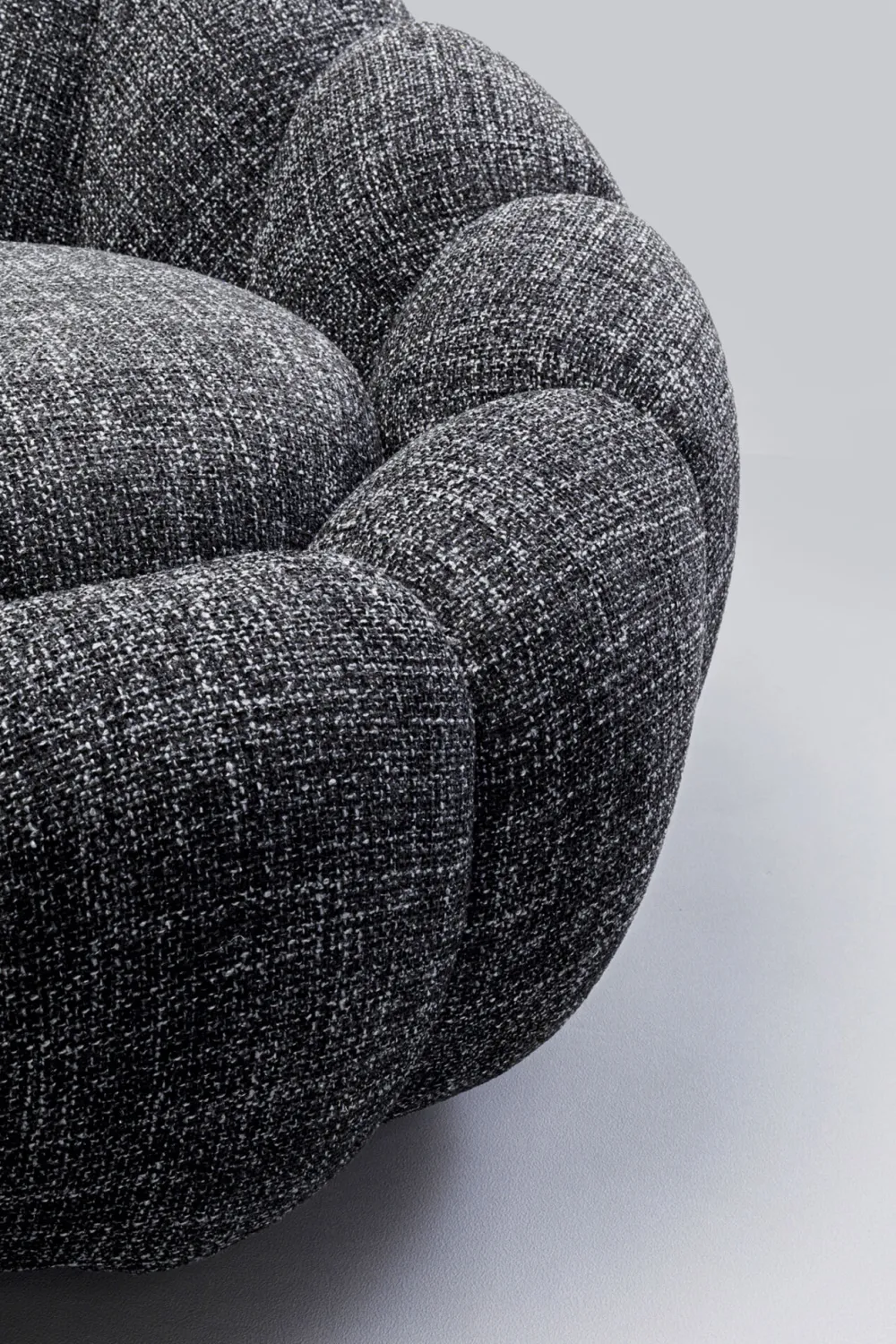 KARE Drehsessel Peppo Bloom Melange Schwarz Best