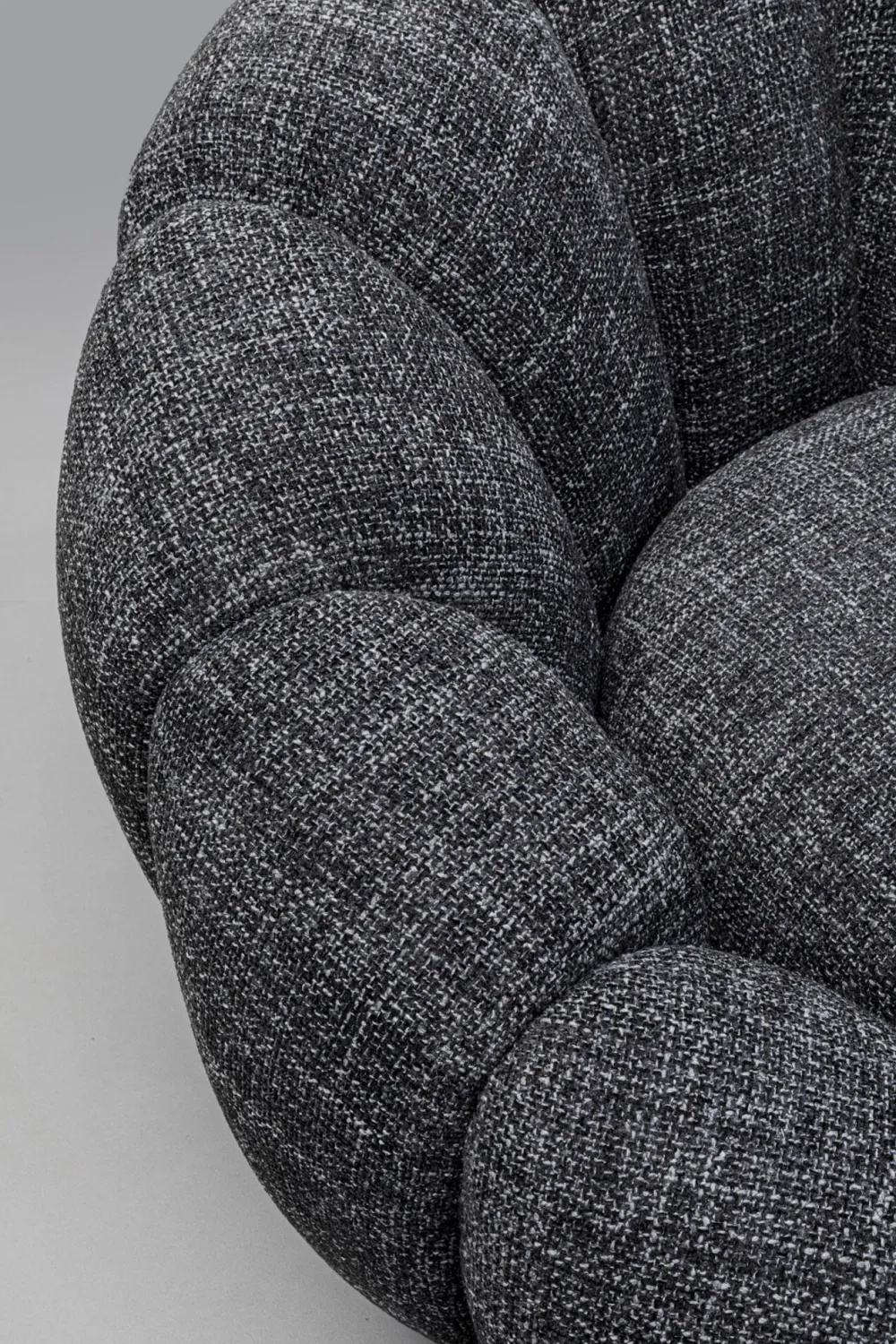 KARE Drehsessel Peppo Bloom Melange Schwarz Best