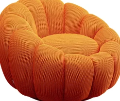KARE Drehsessel Peppo Bloom Orange Hot