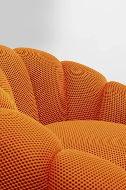 KARE Drehsessel Peppo Bloom Orange Hot