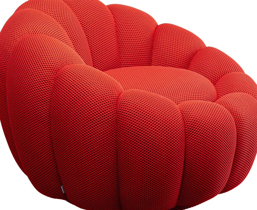 KARE Drehsessel Peppo Bloom Rot Online