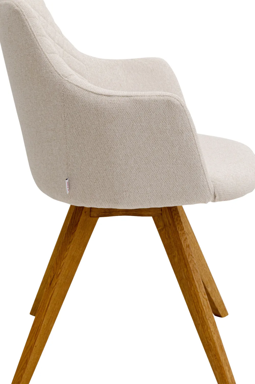 KARE Drehstuhl Coco Wood Creme Clearance
