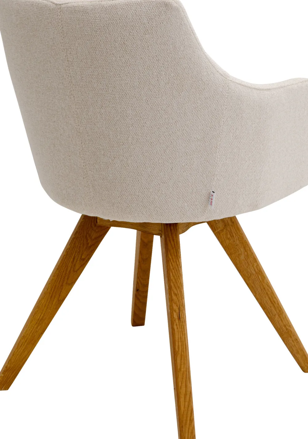 KARE Drehstuhl Coco Wood Creme Clearance