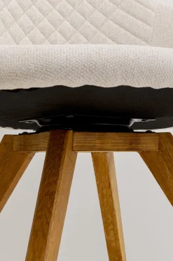 KARE Drehstuhl Coco Wood Creme Clearance