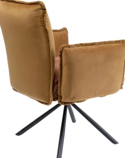 KARE Drehstuhl mit Armlehnen Chelsea Braun Outlet