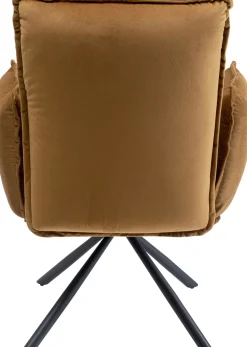 KARE Drehstuhl mit Armlehnen Chelsea Braun Outlet
