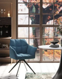 KARE Drehstuhl Thinktank Blau Best