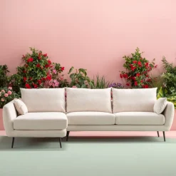 KARE Ecksofa Amalfi Links Creme 275cm Discount