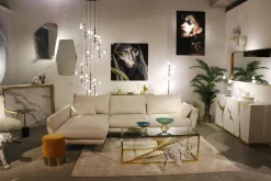 KARE Ecksofa Amalfi Links Creme 275cm Discount