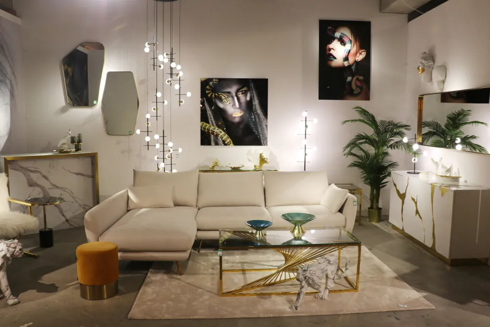 KARE Ecksofa Amalfi Links Creme 275cm Discount