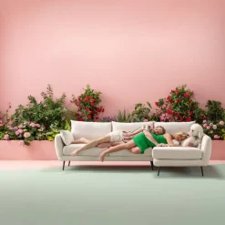 KARE Ecksofa Amalfi Links Creme 275cm Discount