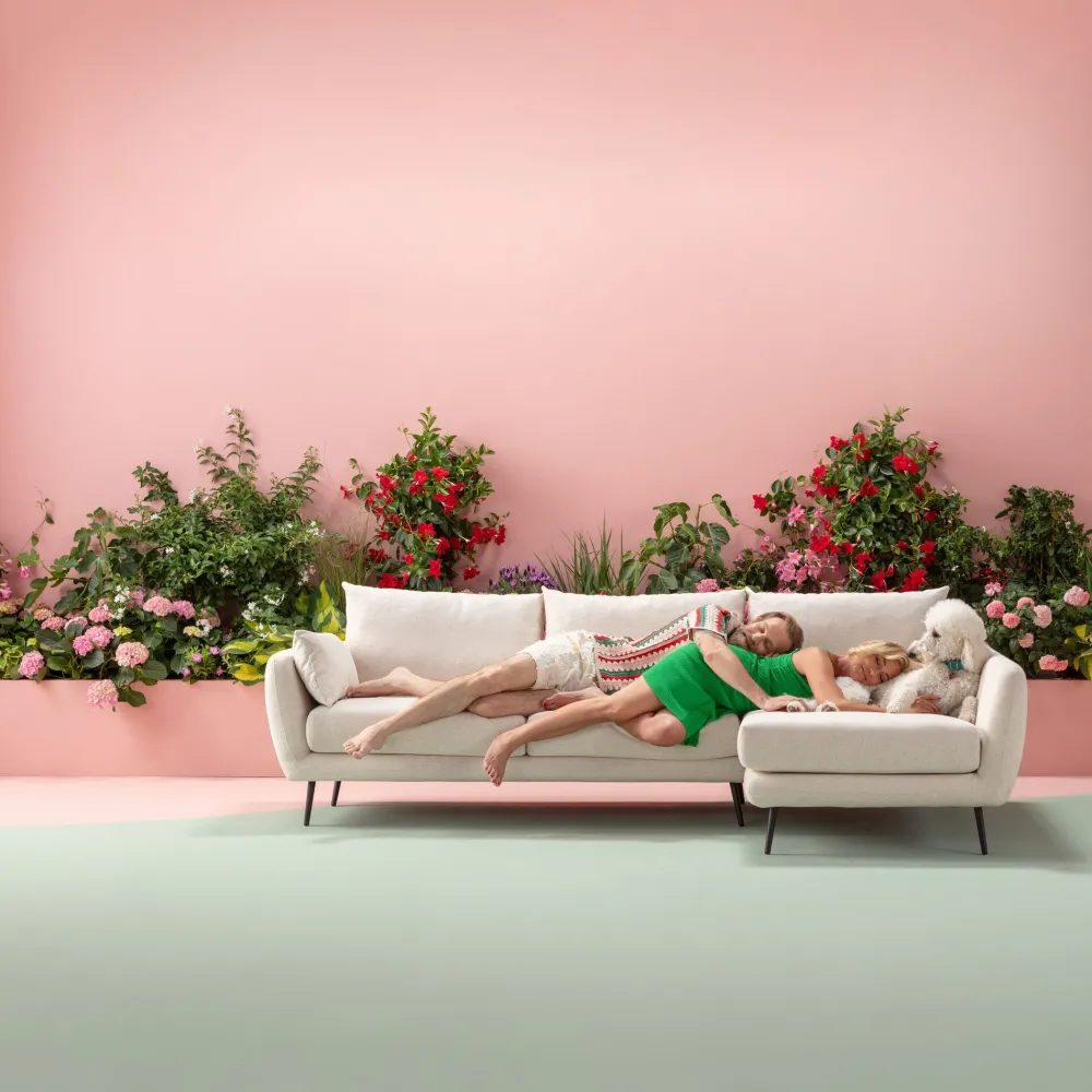 KARE Ecksofa Amalfi Links Creme 275cm Discount