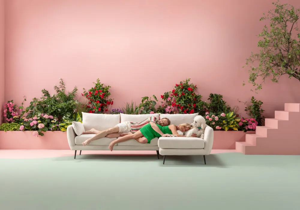 KARE Ecksofa Amalfi Rechts Creme 275cm Online