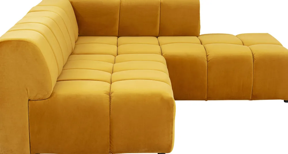 KARE Ecksofa Belami Velvet Amber Rechts New