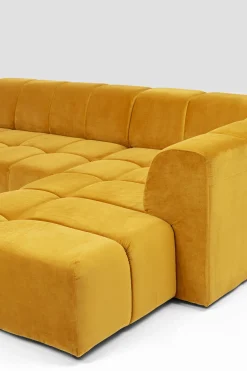 KARE Ecksofa Belami Velvet Amber Rechts New