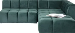 KARE Ecksofa Belami Velvet Dunkelgrün Rechts 265cm New
