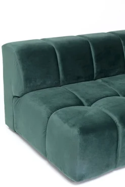 KARE Ecksofa Belami Velvet Dunkelgrün Rechts 265cm New