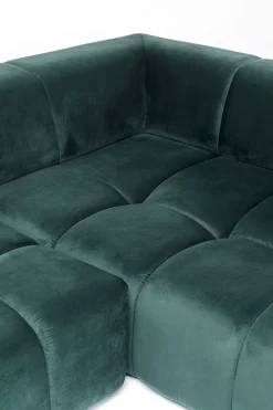 KARE Ecksofa Belami Velvet Dunkelgrün Rechts 265cm New