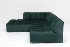 KARE Ecksofa Belami Velvet Dunkelgrün Links 265cm Best