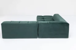 KARE Ecksofa Belami Velvet Dunkelgrün Links 265cm Best
