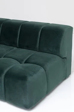 KARE Ecksofa Belami Velvet Dunkelgrün Links 265cm Best