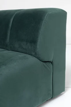 KARE Ecksofa Belami Velvet Dunkelgrün Links 265cm Best