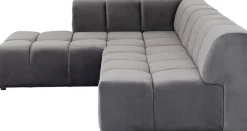 KARE Ecksofa Belami Velvet Grau Links Discount