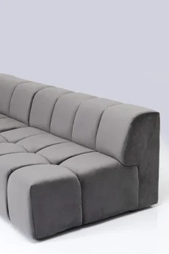 KARE Ecksofa Belami Velvet Grau Links Discount