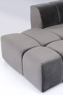 KARE Ecksofa Belami Velvet Grau Links Discount