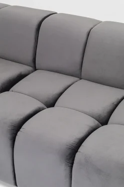 KARE Ecksofa Belami Velvet Grau Links Discount