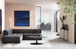 KARE Ecksofa Belami Velvet Grau Links Discount