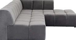KARE Ecksofa Belami Velvet Grau Rechts Online