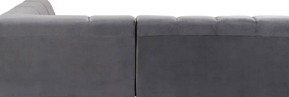 KARE Ecksofa Belami Velvet Grau Rechts Online
