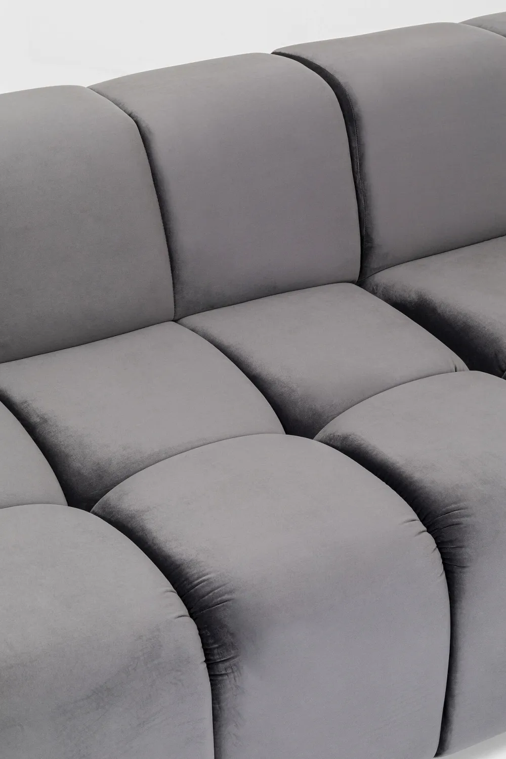 KARE Ecksofa Belami Velvet Grau Rechts Online