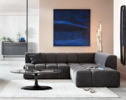 KARE Ecksofa Belami Velvet Grau Rechts Online