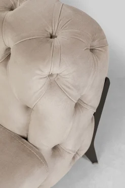 KARE Ecksofa Bellissima Velvet Taupe Links
