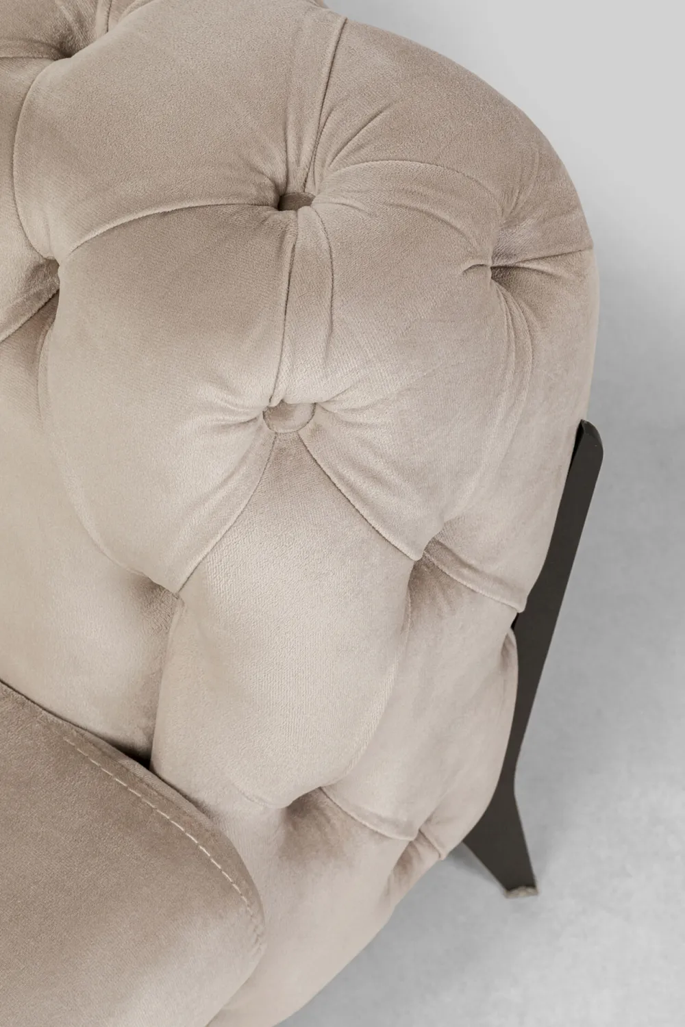 KARE Ecksofa Bellissima Velvet Taupe Links