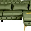 KARE Ecksofa Bellissima Velvet Grün Rechts Sale