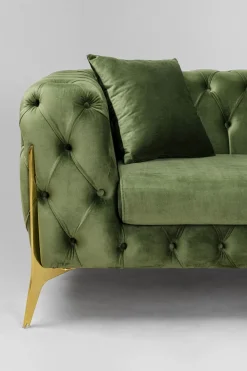 KARE Ecksofa Bellissima Velvet Grün Rechts Sale