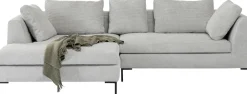 KARE Ecksofa Gianni Cord Grau Links Clearance