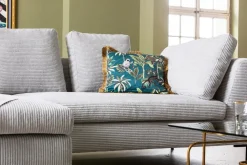 KARE Ecksofa Gianni Cord Grau Links Clearance