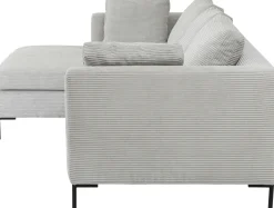 KARE Ecksofa Gianni Cord Grau Links Clearance
