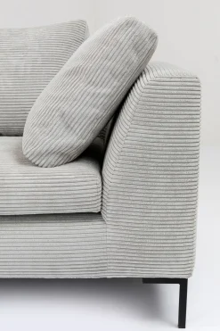 KARE Ecksofa Gianni Cord Grau Links Clearance