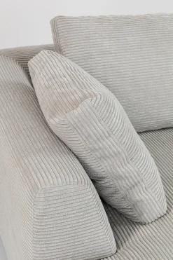 KARE Ecksofa Gianni Cord Grau Links Clearance