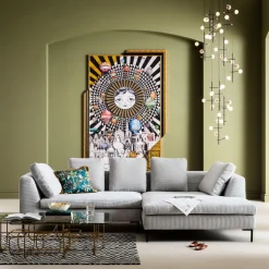 KARE Ecksofa Gianni Cord Grau Rechts Clearance