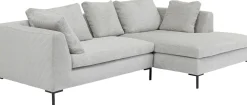 KARE Ecksofa Gianni Cord Grau Rechts Clearance