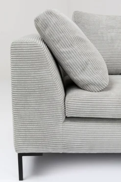 KARE Ecksofa Gianni Cord Grau Rechts Clearance
