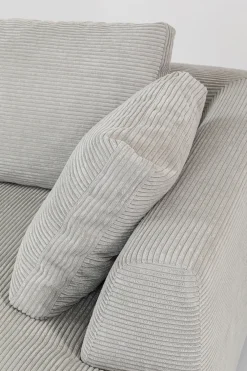 KARE Ecksofa Gianni Cord Grau Rechts Clearance
